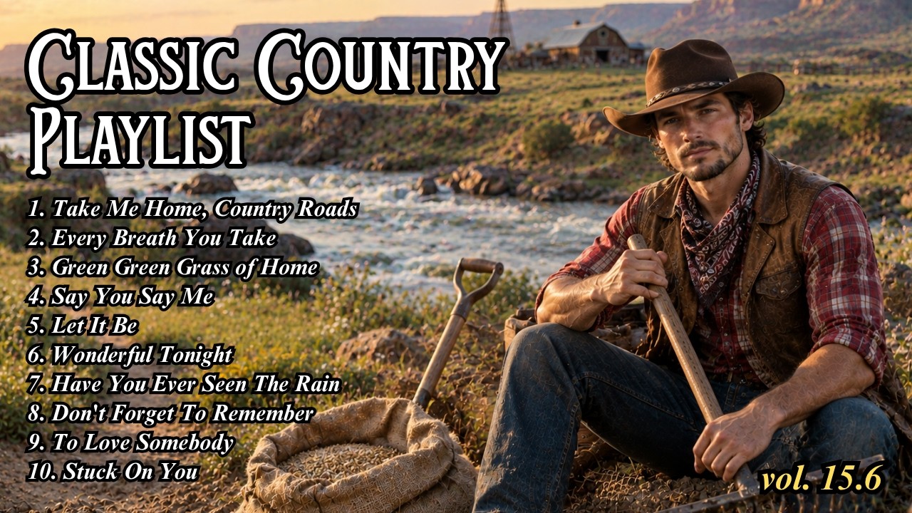Classic Country Music Timeless 60s, 70s, 80s - Every Breath You Take, Take Me Home Country Roads