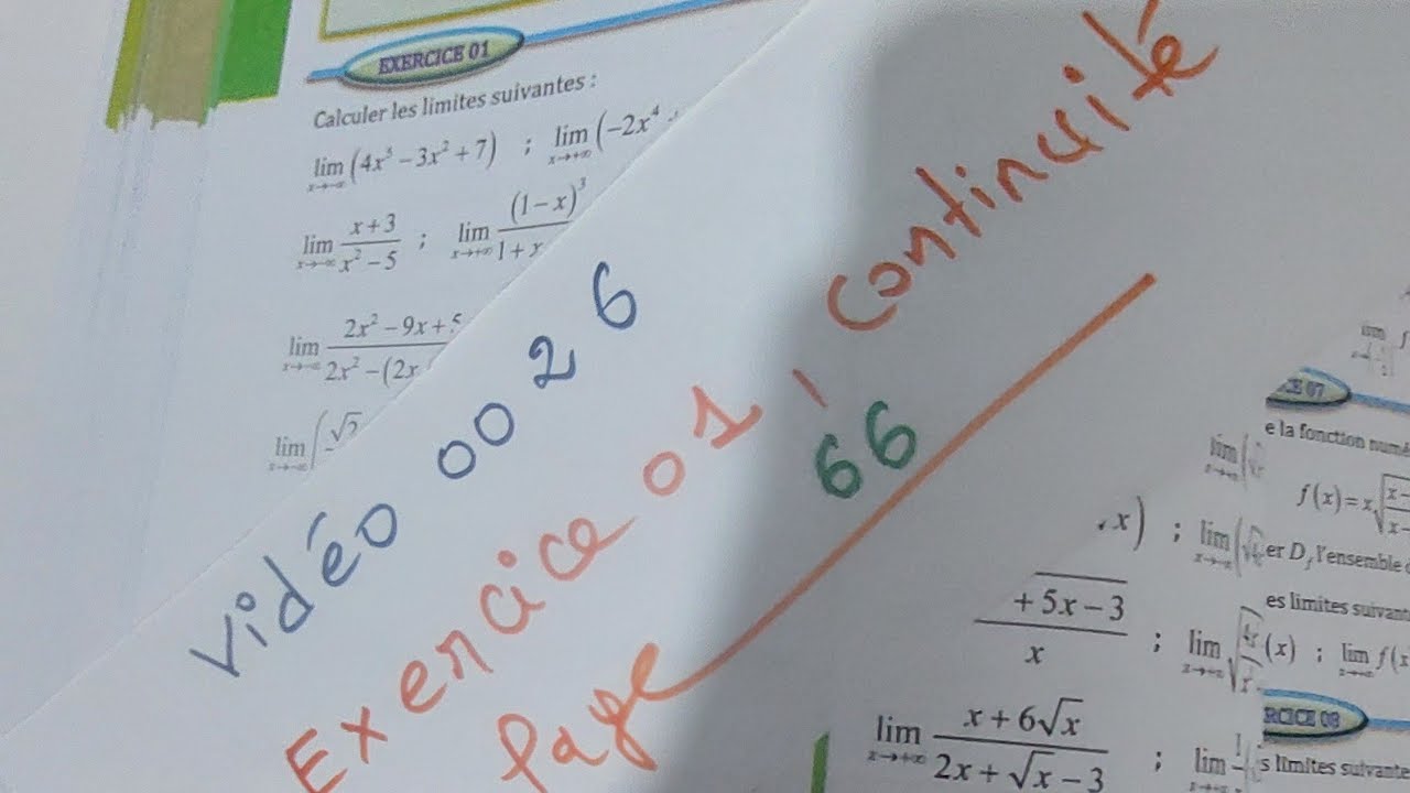 Vidéo 0026, Exercice 01, Page 66