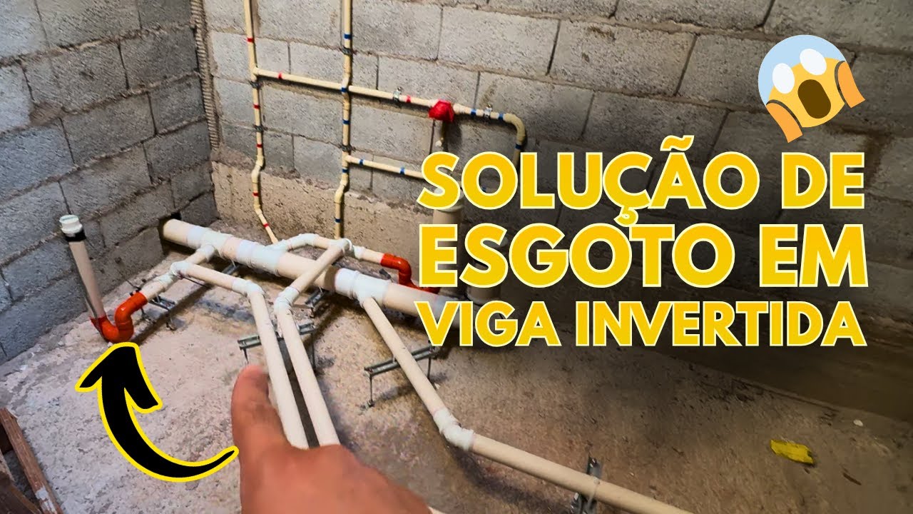 ESGOTO EM VIGA INVERTIDA, COMO FAZER?