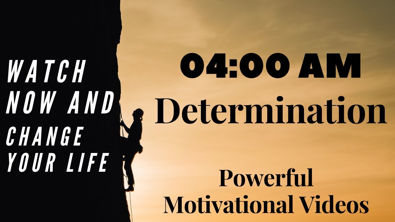 DETERMINATION Powerful Motivational Video for SUCCESS | Morning Motivation by Motivation and Me