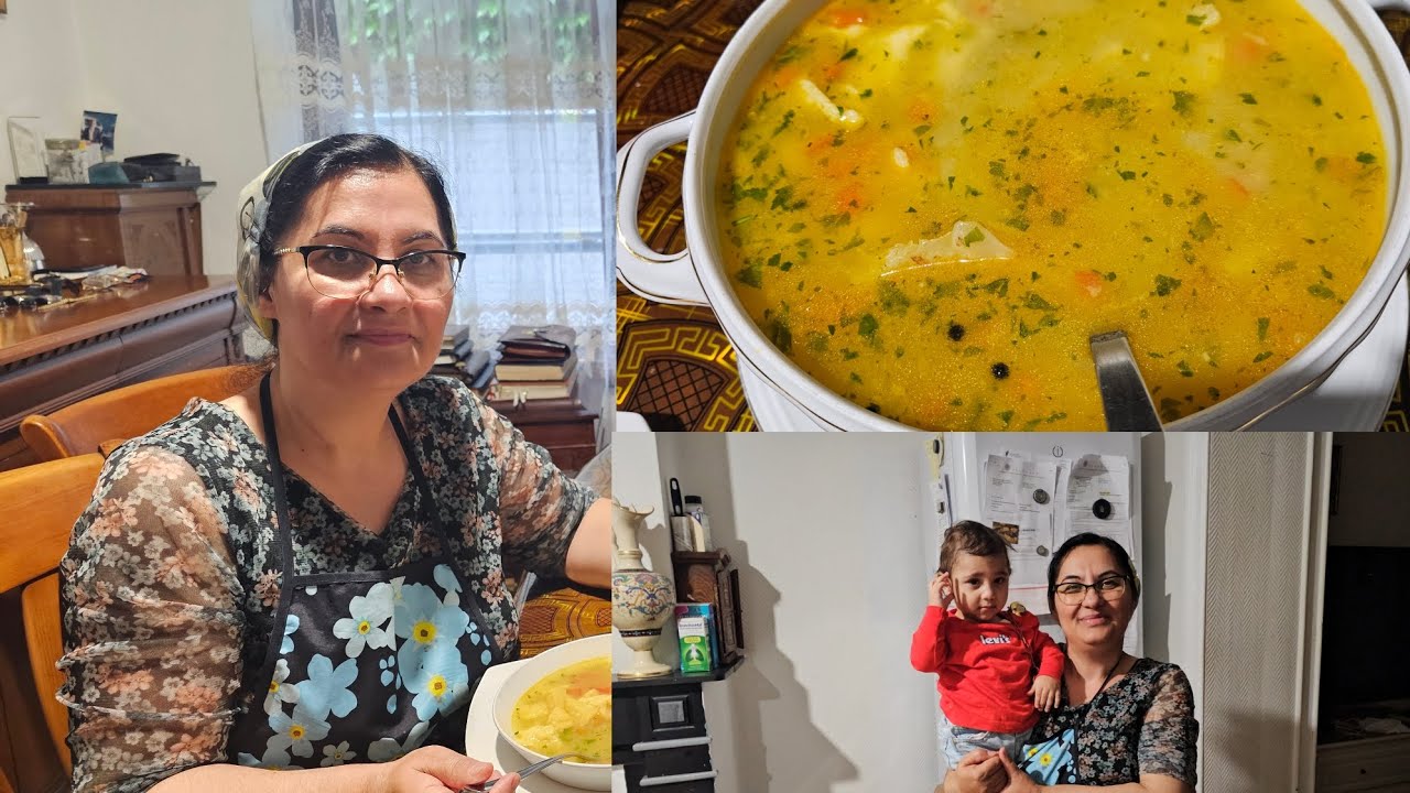 Ciorba cu legume si găluște.