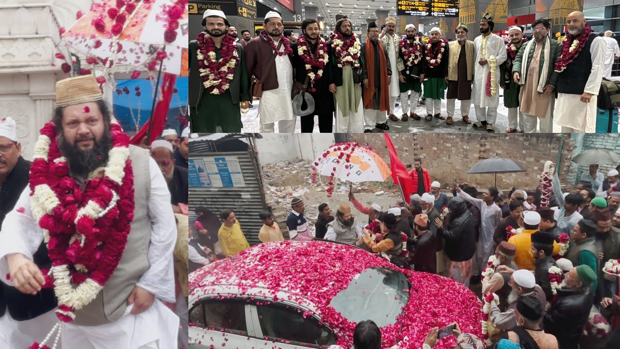 Ikhtetaam Safar E Iraq 2024 | Welcome At Delhi | Hazri Dargah Nizamuddin Aulia | Welcome At Bareilly