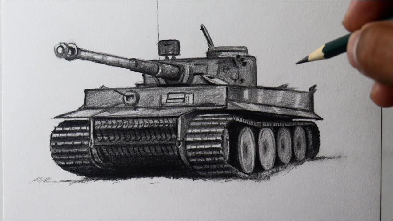 Como desenhar um Tanque de guerra