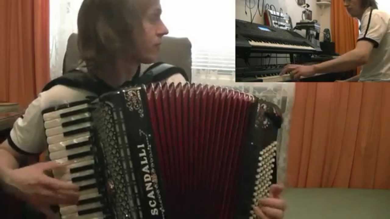 Přes dvě vesnice ( polka ) - Trio akordeon,basa,sax - Já :-)