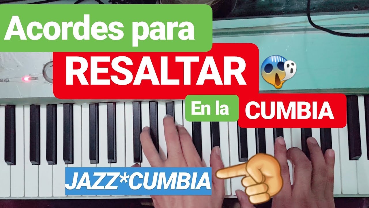 Acordes de jazz en cumbia piano tutorial