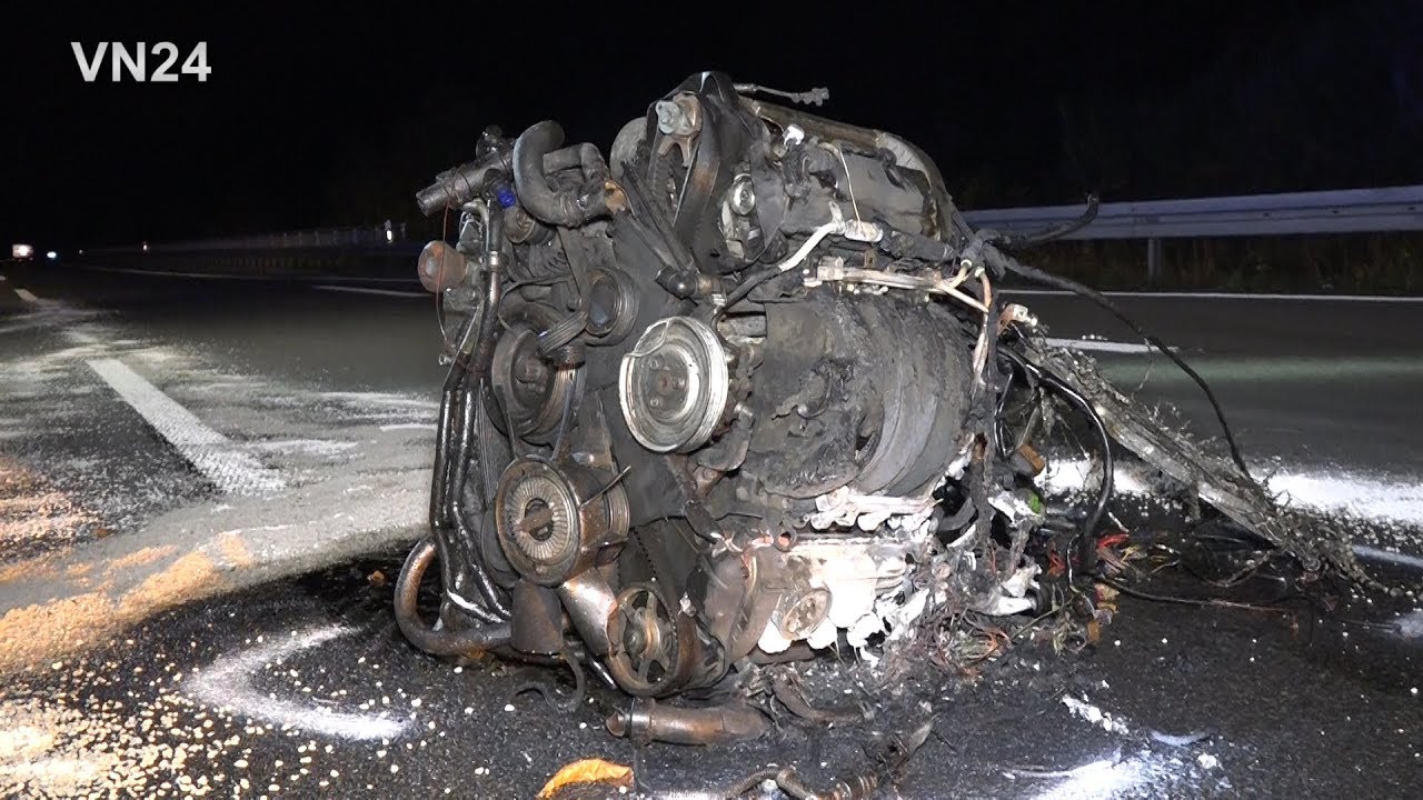 25.10.2019 - VN24 - Лиса приводит к аварии - двигатель летит на сотни метров над А46