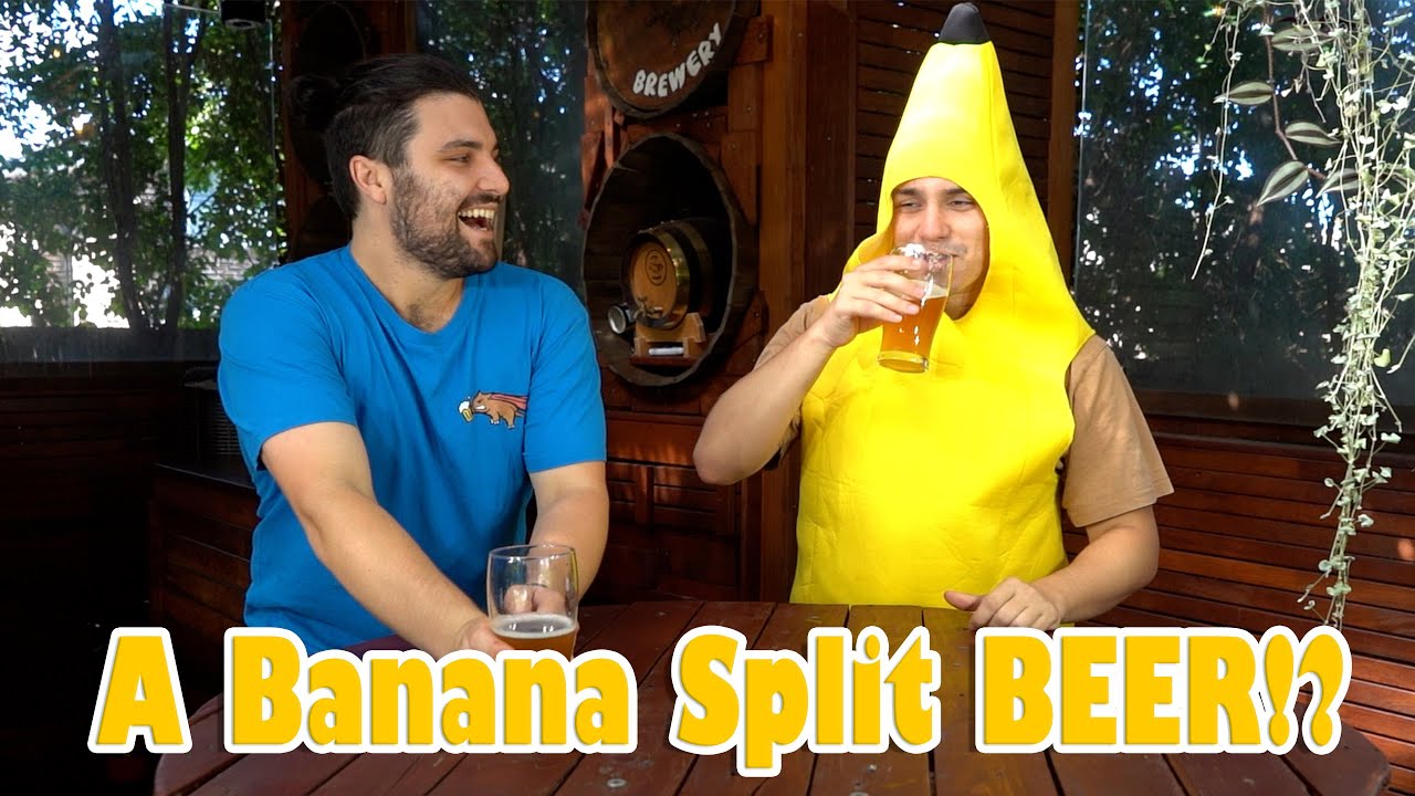 Is our BANANA Split BEER GOOD? The Banana Split Milkshake Wheat Ale Review