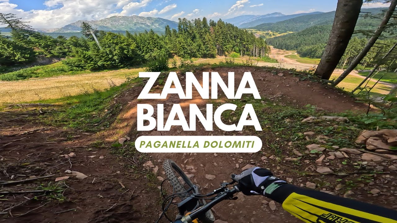 Zanna Bianca Flow Trail Bikepark Paganella Dolomiti Italy 🇮🇹 full Run POV RAW