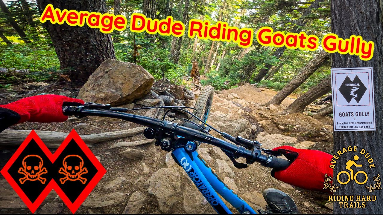 Обычный парень катается на козах в байк-парке Уистлера &mdash; Double Black Trail