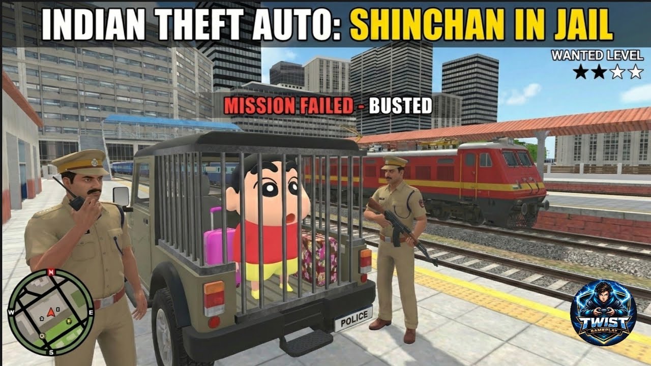Indian Theft auto:shinchan in jail 