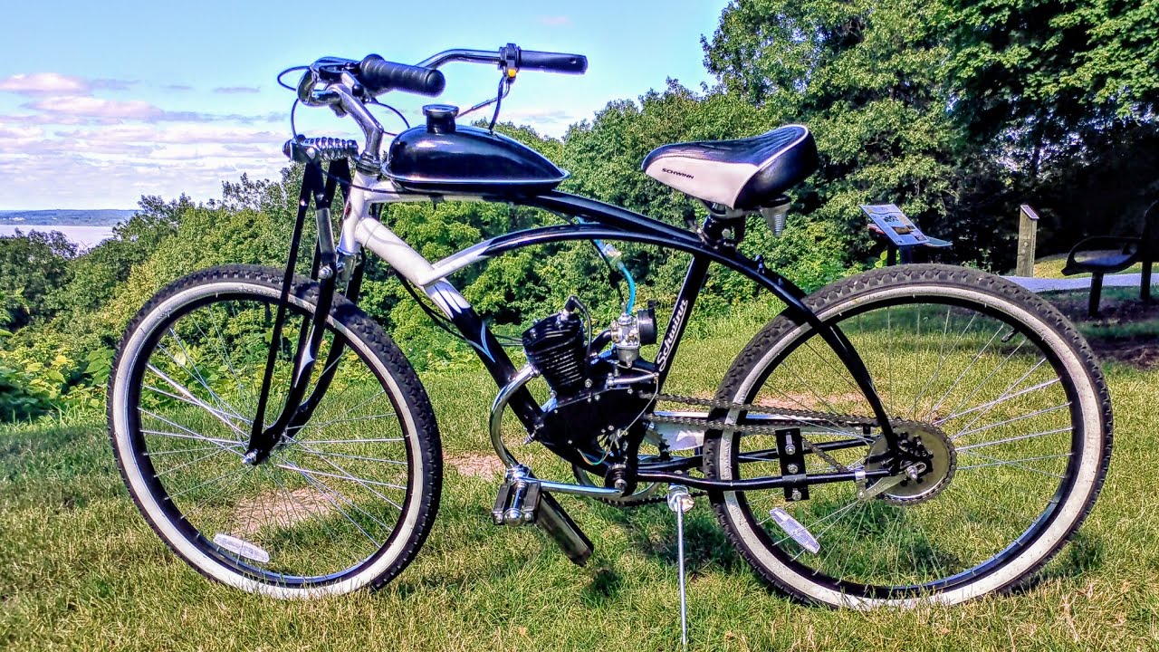 "Drifter" Walk-around and ride ZEDA80 80cc 2-stroke motorized bike + New Belgium Fat Tire Ale Bike!