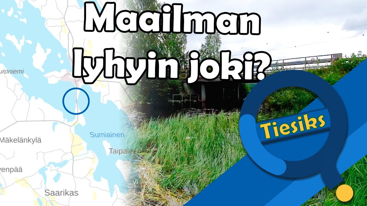 Suomen (ja maailman) lyhyin joki? // The Shortest river in Finland (and the World)?