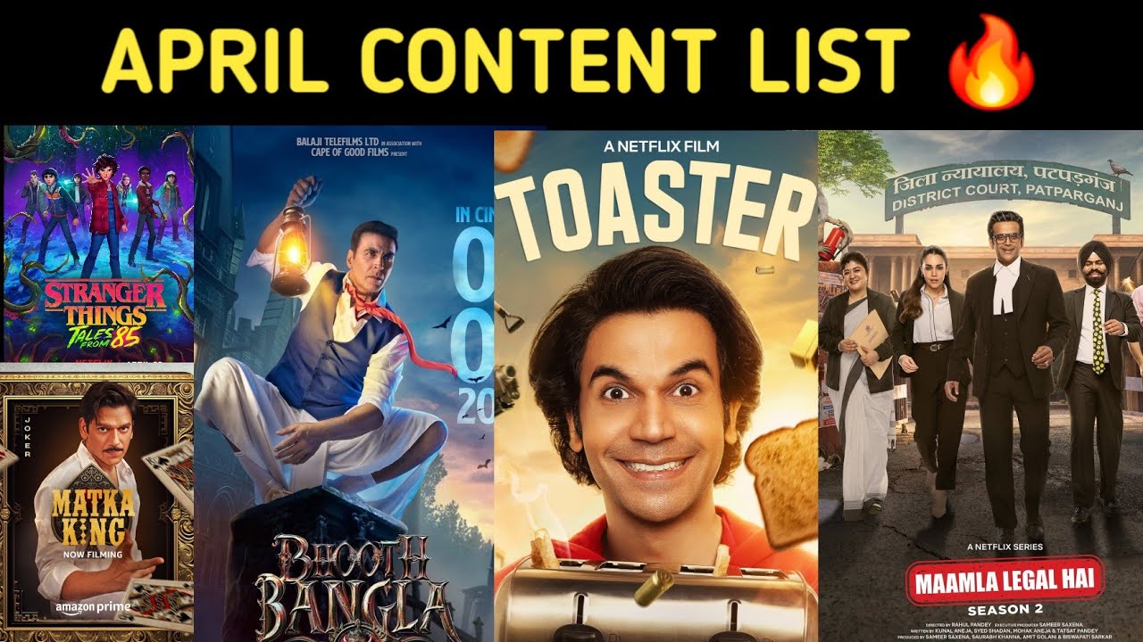 Upcoming Web Series and Movies Of April 2026 | Bhoot Bangla, zee5, Netflix, Jiohotstar, amazon prime