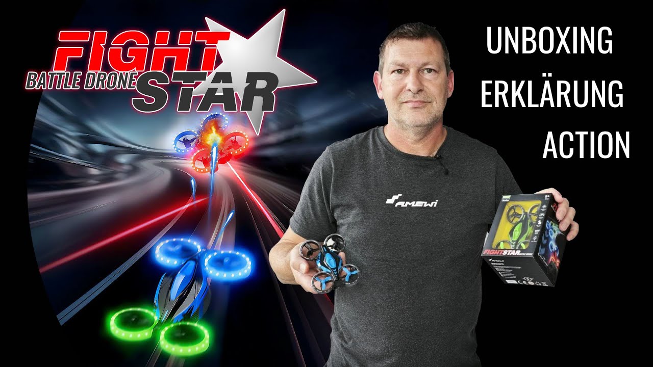 Neuheit | Amewi FightStar Battle Drone | Unboxing, Erklärung & Action