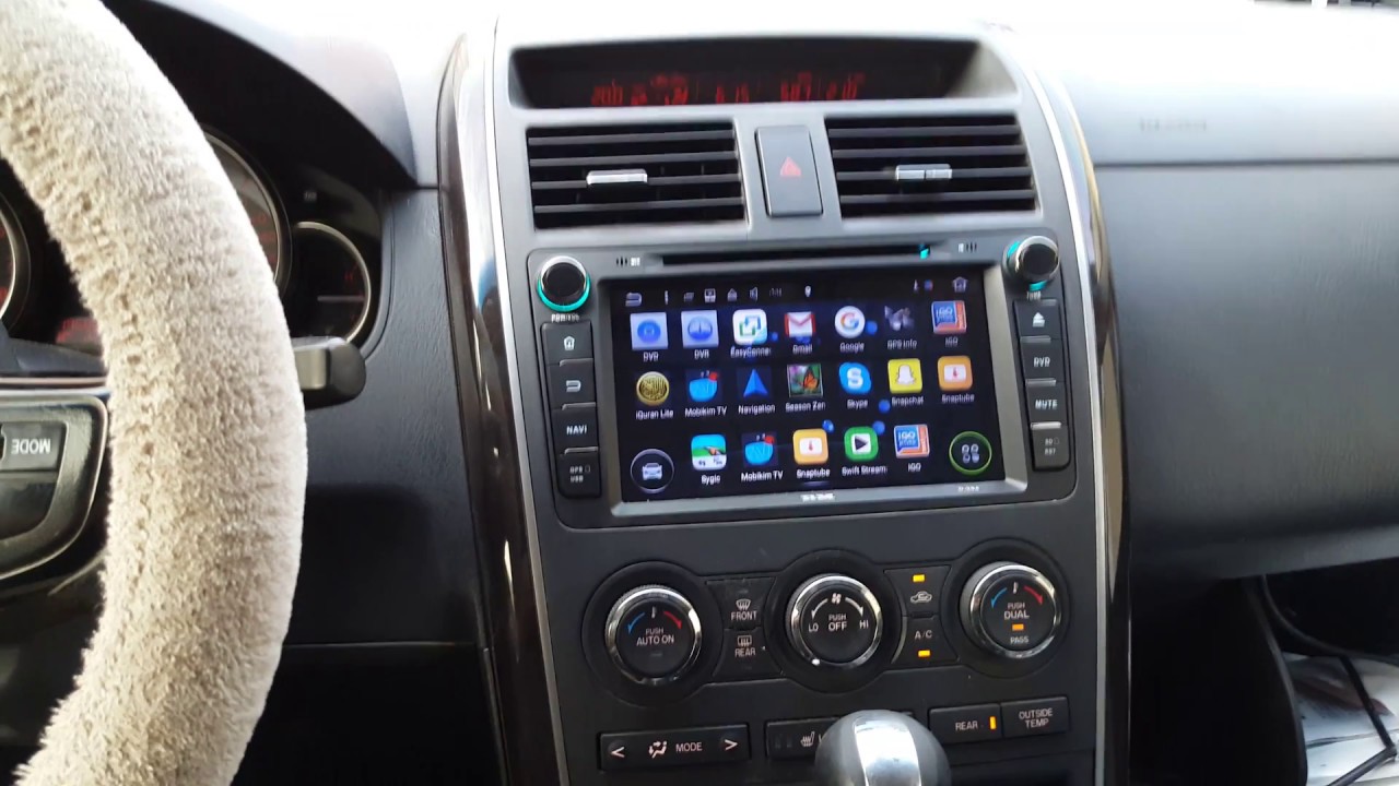شاشة مازدا CX9 مع العديد من التطبيقات المهمة في سيارتك/Screen of android mazda CX9