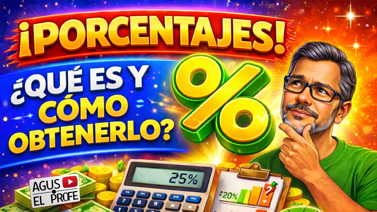 El porcentaje NO es difícil: entendelo en minutos (desde cero)