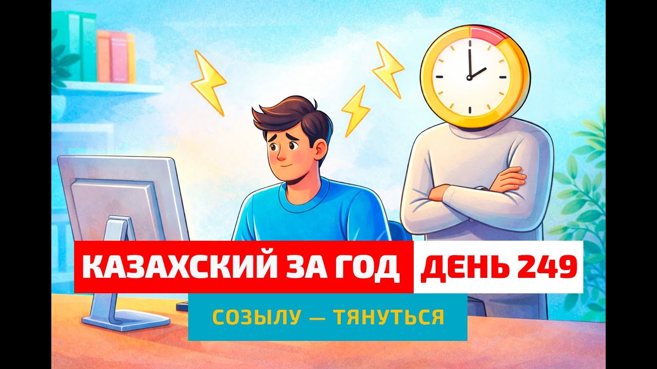 🧑‍💻 День 249 — Когда проекты затягиваются | Глагол созылу | Учим казахский язык