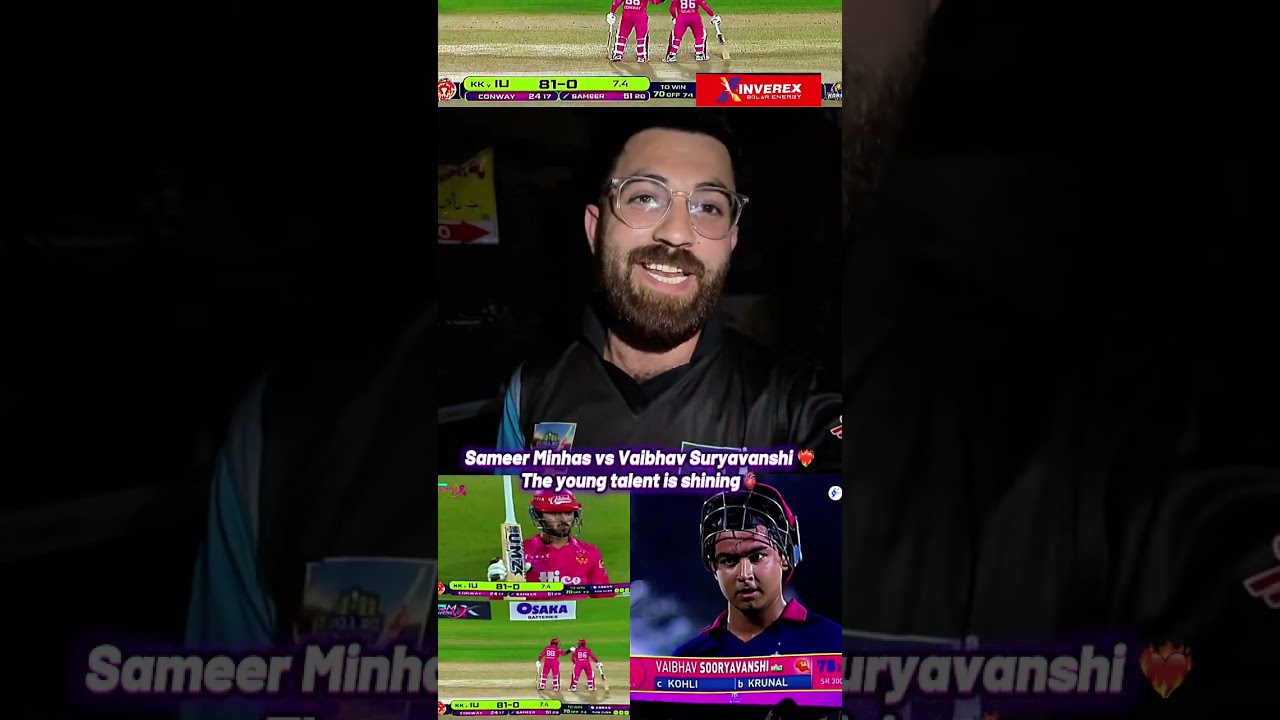 Vaibhav vs sameer in Pakistan super league VS Indian Premier League #ipl #cricket #psl