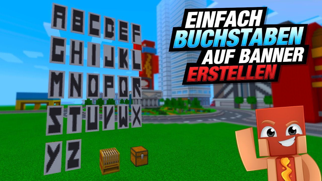 So bekommst du Buchstaben auf Banner | Minecraft Banner Tutorial [EASY]