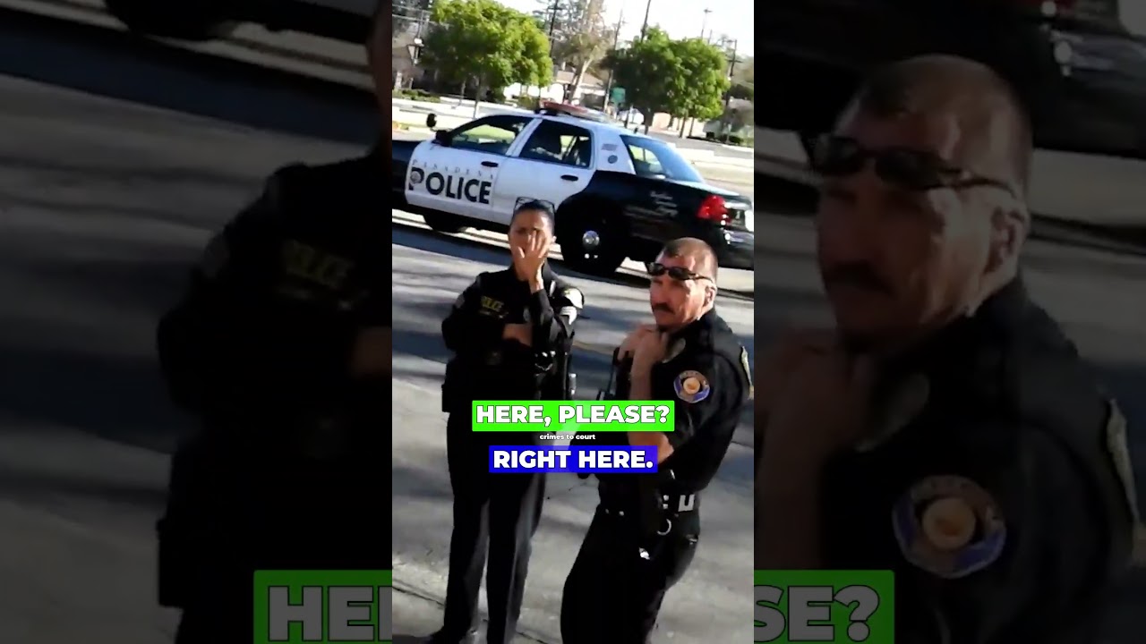 Five Police Cars VS 1 First Amendment Auditor in California