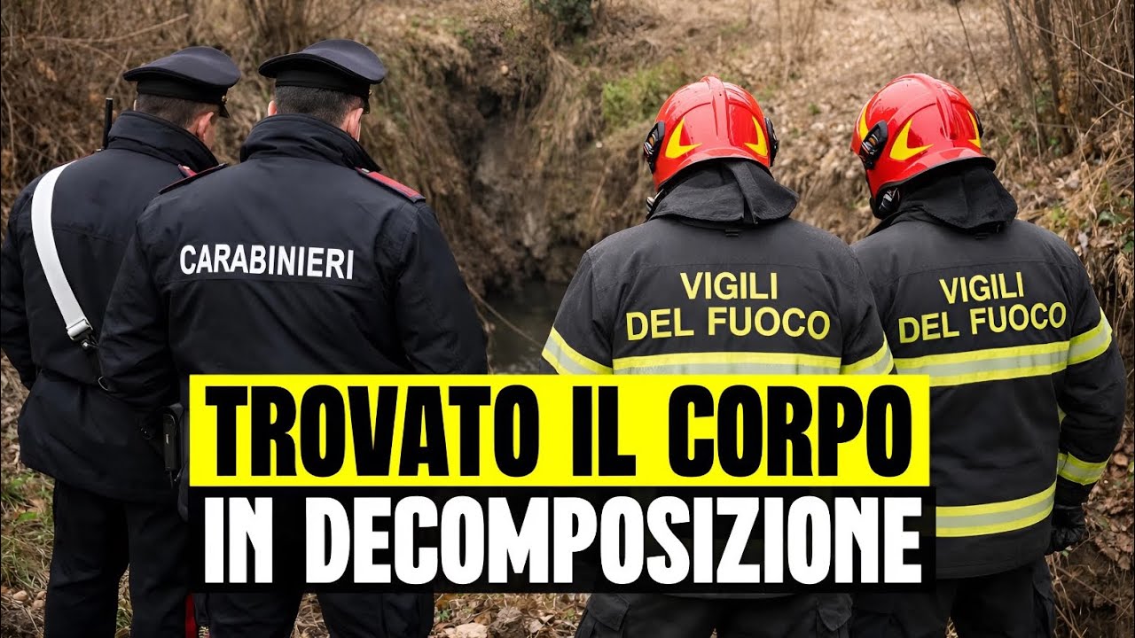 TROVATO IL CORPO IN DECOMPOSIZIONE IN UN FOSSATO: ERA SCOMPARSO DA 8 MESI. SI SPENGONO LE SPERANZE
