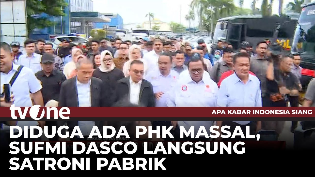 Sufmi Dasco Satroni Pabrik Ban yang Diisukan PHK Massal Karyawan | tvOne