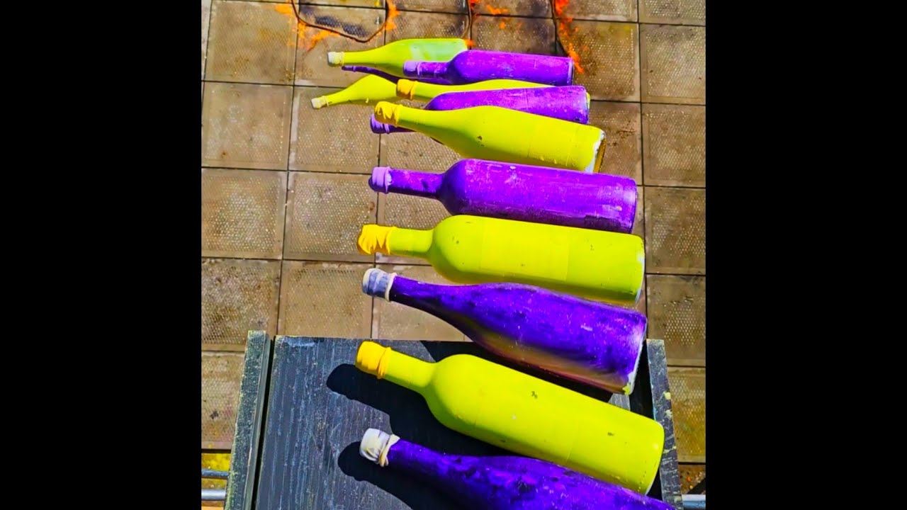 🎈Breaking Glass Bottles and Balloon Drops! Crushing Crunchy & Soft Things!🔥
