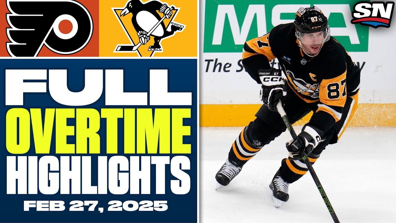 Philadelphia Flyers vs. Pittsburgh Penguins | FULL Overtime Highlights - Feb 27, 2025