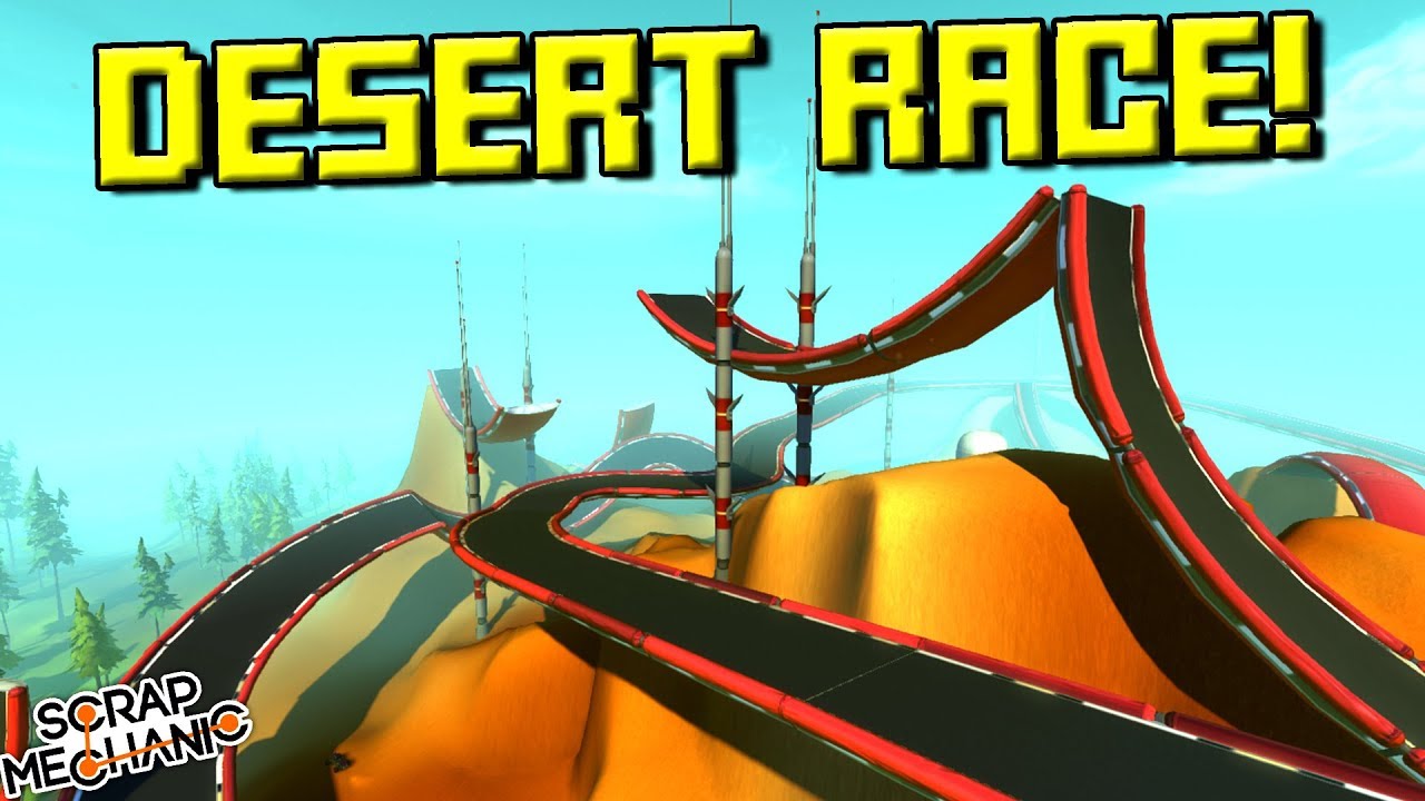 CUSTOM DESERT STUNT RACE!  - Scrap Mechanic Multiplayer Monday! Ep 75