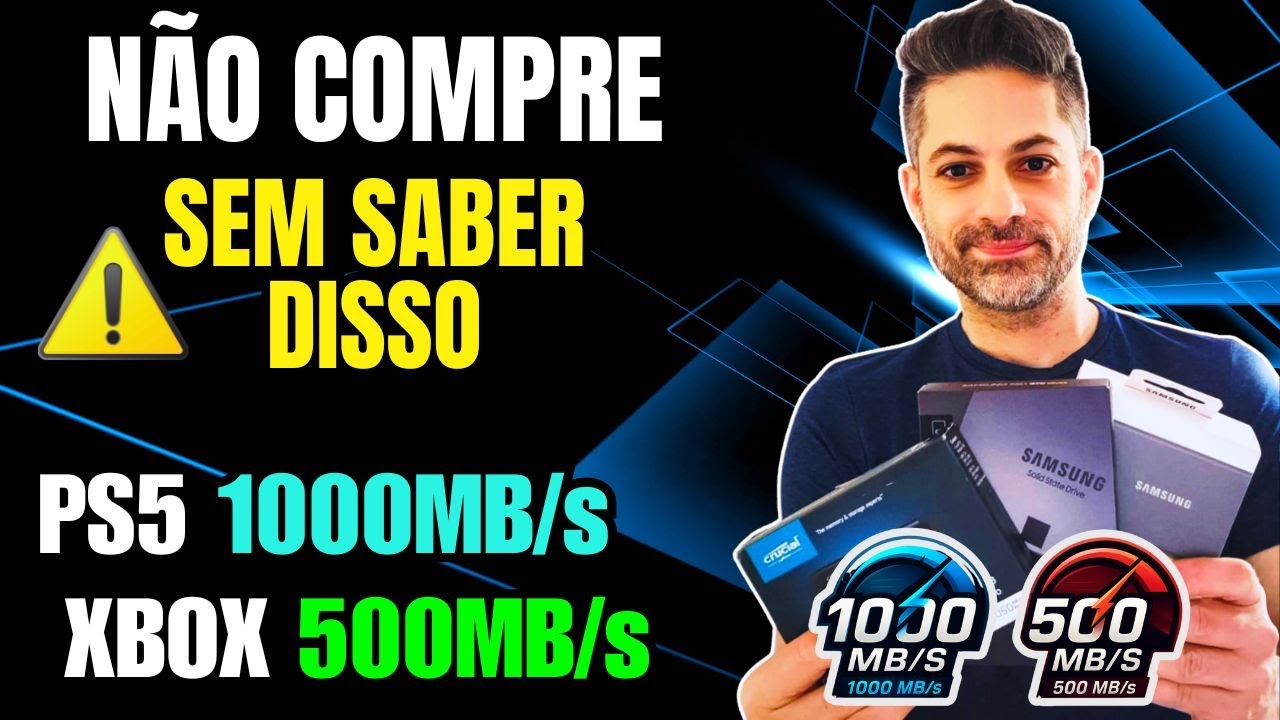 N&Atilde;O COMPRE SSD EXTERNO PRO PS5 OU XBOX ANTES DE VER ISSO⚡(1000MB/S VS 500MB/S)