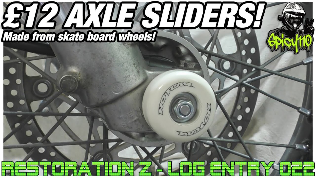 Suzuki DRZ400SM Restoration Z EP. 22 - £12 Axle Sliders!