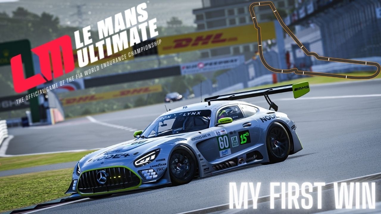 lmu ulitmate  - AMG gt3  -  monza - my  first  ever win