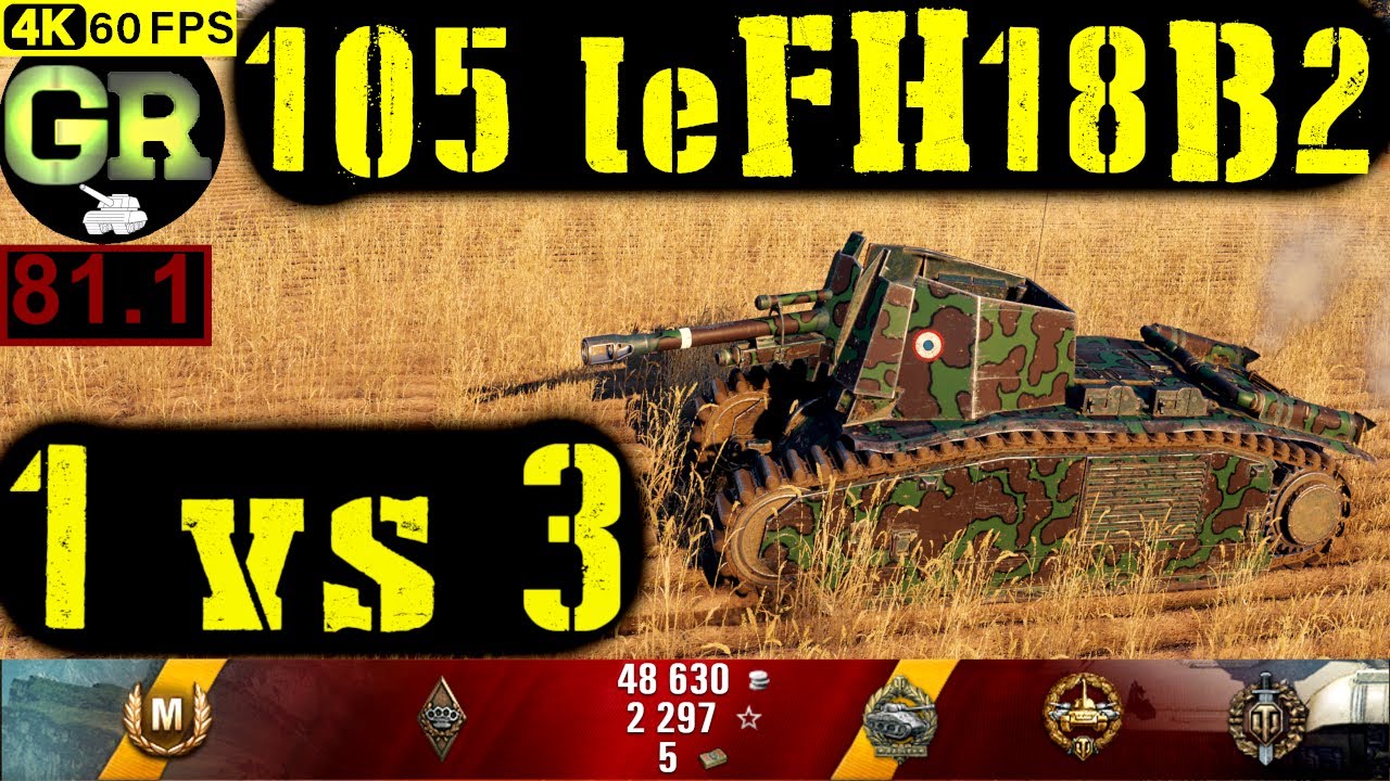 World of Tanks 105 leFH18B2 WoT Replay - 8 Kills 2K DMG(Patch 1.4.0)