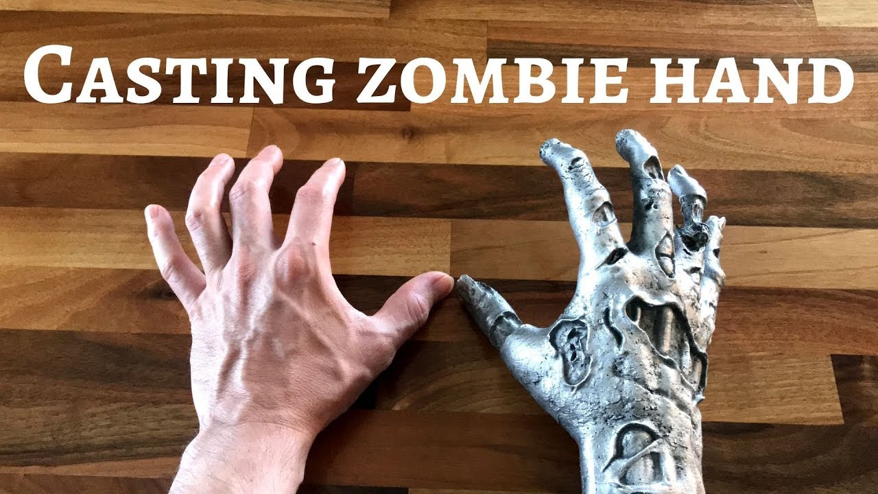 Casting an Aluminum Zombie Hand│Lost PLA Shell