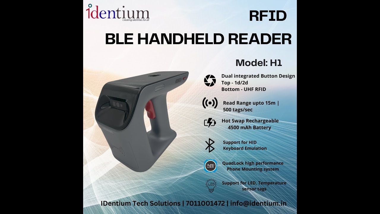 Identium UHF Bluetooth reader - H1