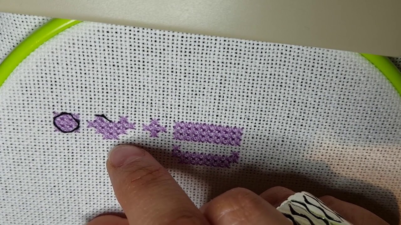 Punto lineal o backstitch 2