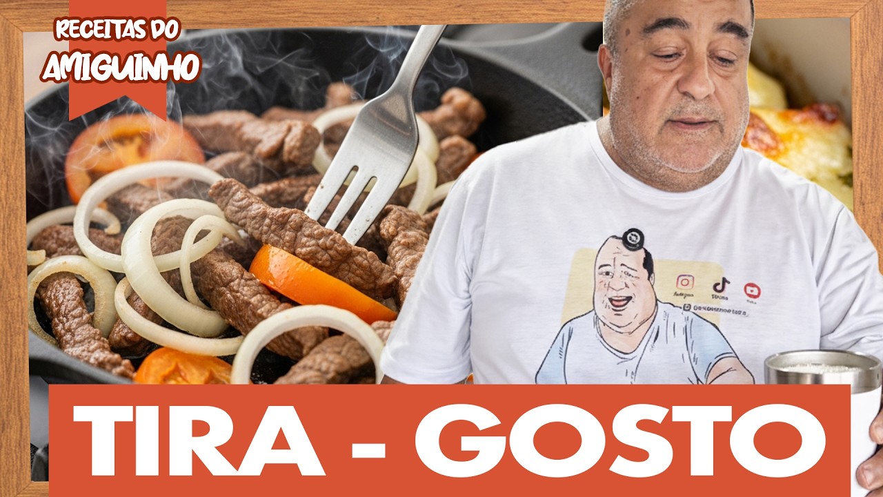 TIRA-GOSTO DO CARNAVAL: FILÉ MINEIRO ACEBOLADO NA PANELA DE FERRO! (Receitas do Amiguinho)