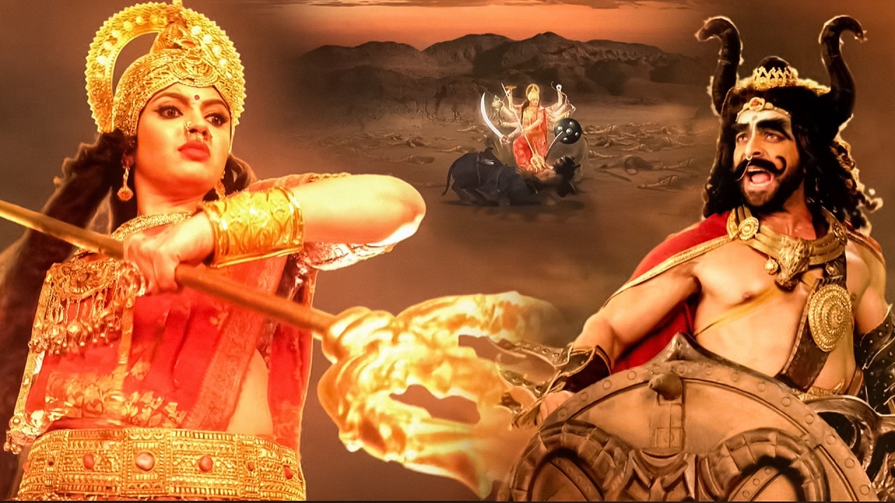 देखिये माता पार्वती ने महिसा सुर के सेनापति तिक्छुर का किया वध  | Vignaharta Ganesh - Ep 106