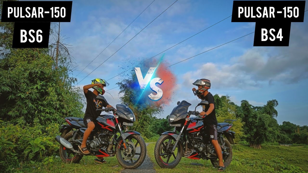 Pulsar-150 BS6 vs BS4 Comparison And drag race🔥||#youtube #trending #subscribe