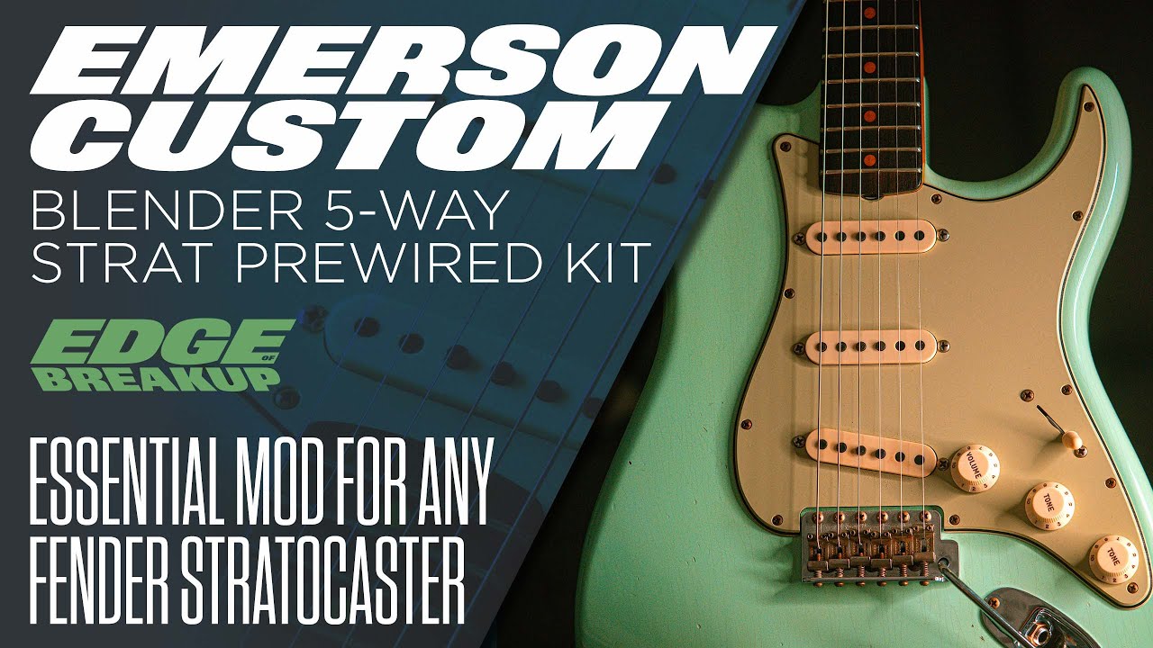 Emerson Custom Blender 5-Way Strat Prewired Kit — Best Guitar Mod for Your Stratocaster