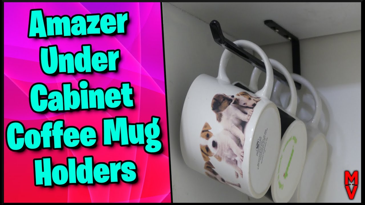 Must Have Coffee Mug Holder? Amazer Under Cabinet Coffee Mug Holders MumblesVideos Product Review