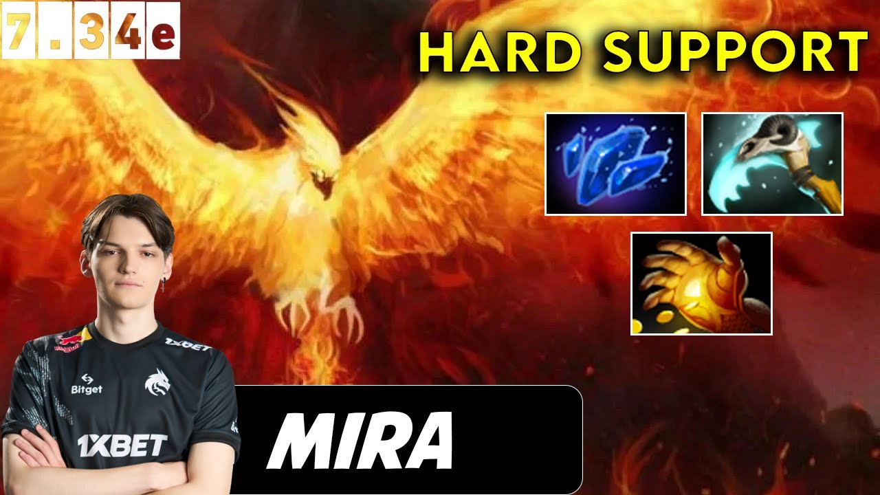 Mira Phoenix Hard Support - Dota 2 Patch 7.34e Pro Pub Gameplay