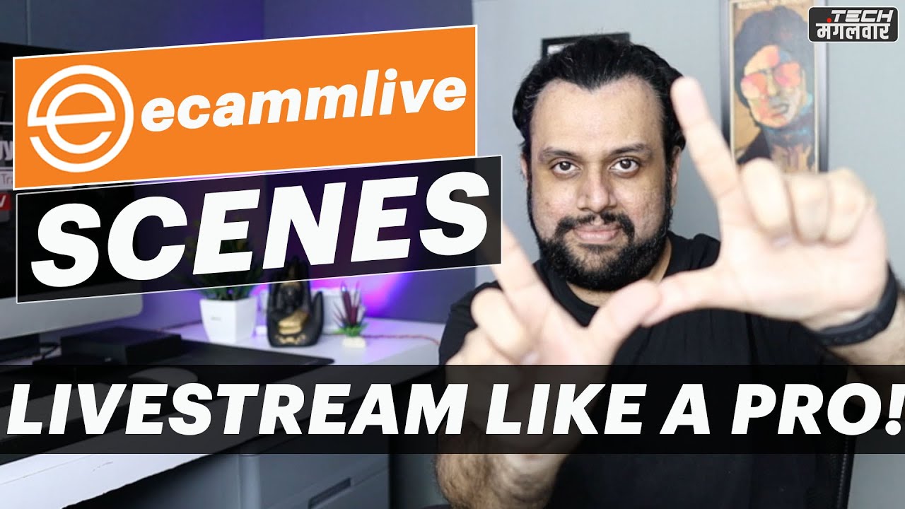 Ecamm Live Hindi Tutorial - How To Setup Scenes in Ecamm Live - How to Live stream like a pro