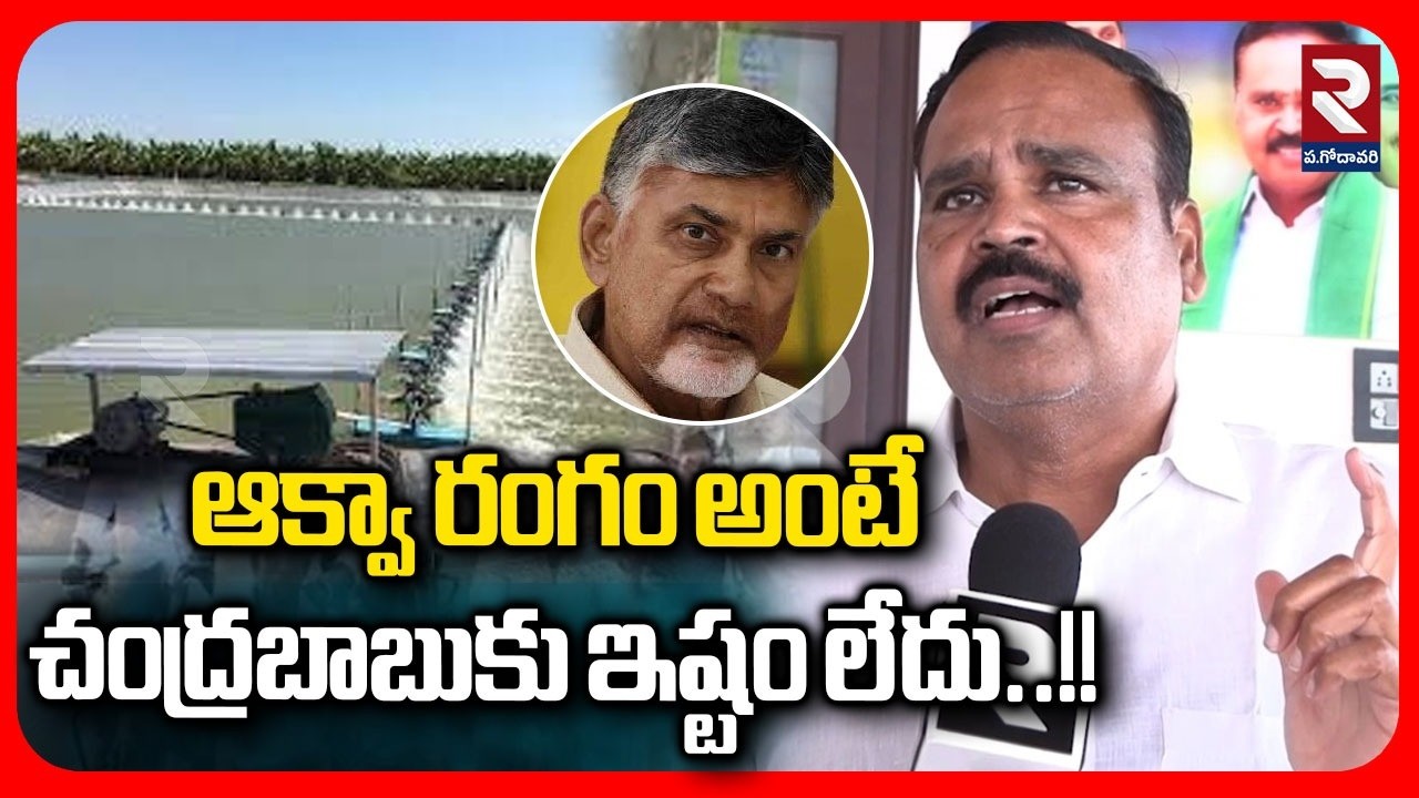 ఆక్వా రంగం అంటే చంద్రబాబుకు ఇష్టం లేదు..!! | Latest News Update | #rtvwestgodavari