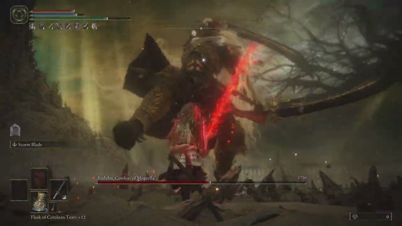 Storm Blade Nagakiba + Deflecting Hardtear | no hit | Consort Radahn - Shadow of the Erdtree