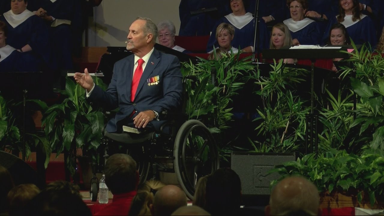 He's in a wheelchair, but Tim Lee said now, he's in God's Will