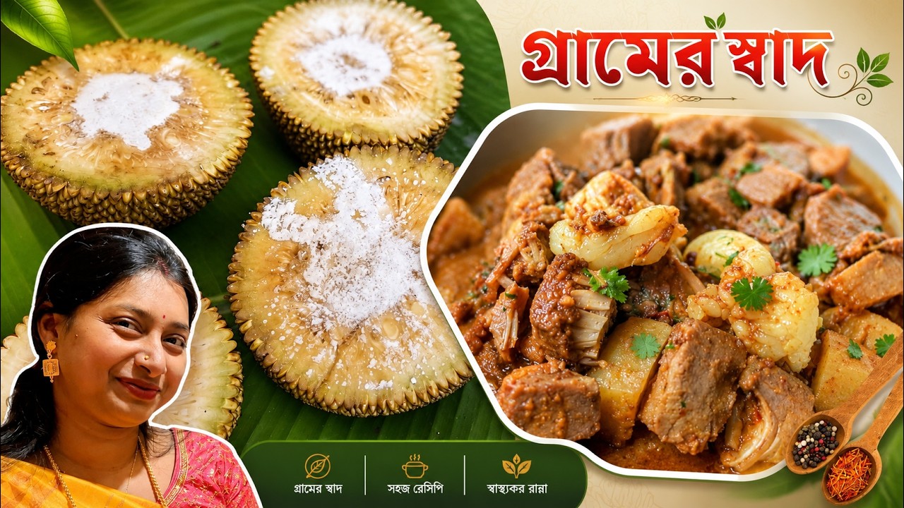 এচোড় দিয়ে মাটন কিমা | Bengali Style Echor | Kathal Echor Recipe | Unique Bengali Nonveg Recipe