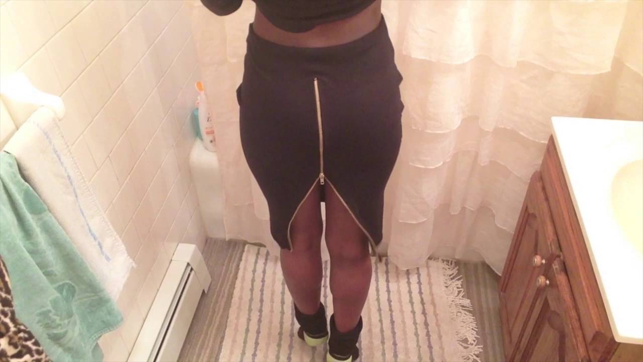 How to make a skirt with a zipper in the back