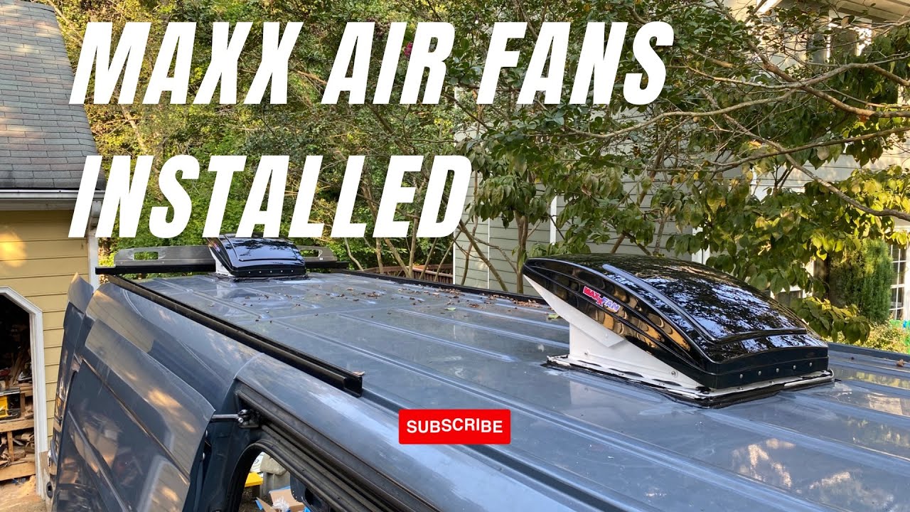 How to install Maxx Air deluxe fans in your vans roof - DIY 👍