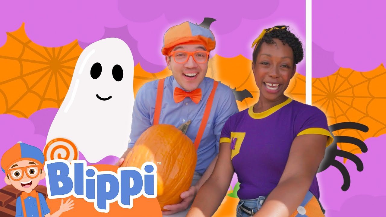 Blippi & Meekah’s Halloween Pumpkin Adventure! 🎃 Blippi's Colorful Fun! | Blippi Adventures